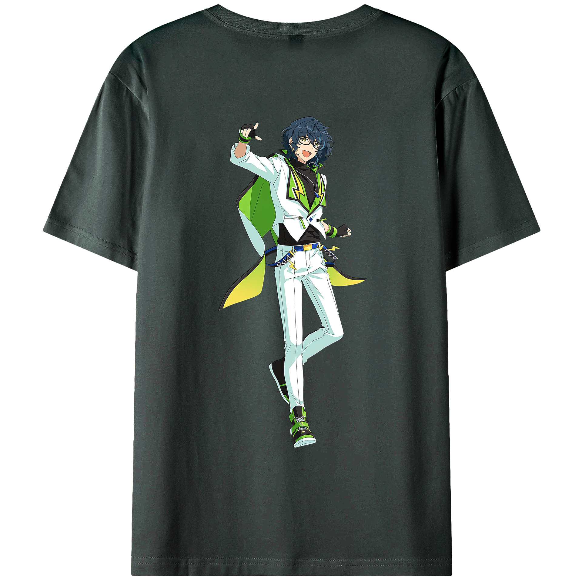 （画像用） あんさんぶるスターズ! Ensemble Stars 綿100％ メンズ半袖Tシャツ（バックプリント） 通気性